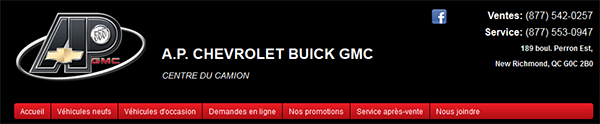 Ap Chevrolet Buick Gmc En Ligne