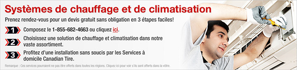 Canadian Tire Installation De Système De Chauffage Et Climatisation