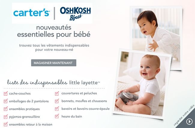 Carter’s Oshkosh   Vêtements De Bébé