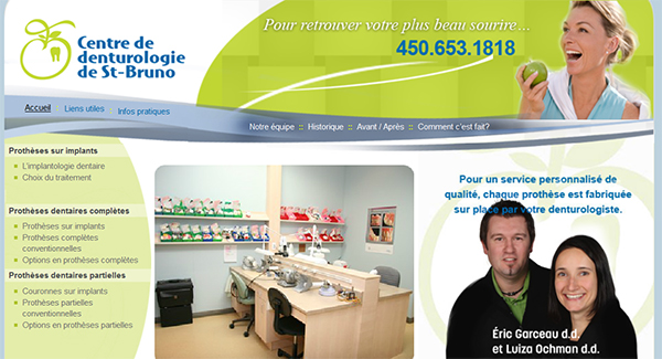 Centre De Denturologie De St Bruno En Ligne