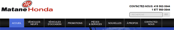 Matane Honda En Ligne