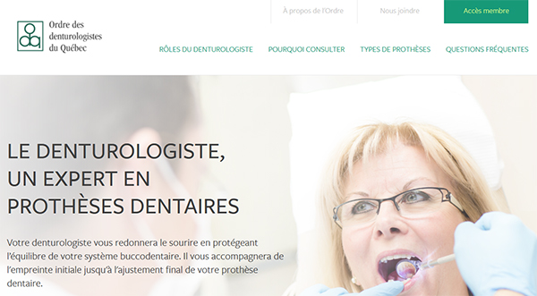Ordre Des Denturologistes Du Québec En Ligne